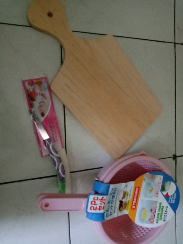 Pisau Stainless Steel Gagang Pelastik Kecil Kupas Buah Sayur Dll