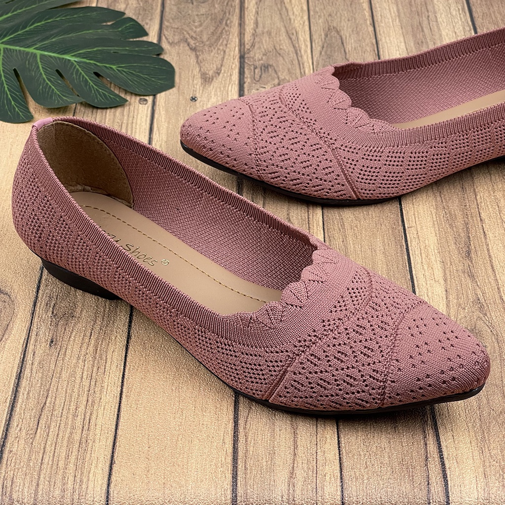 Sepatu Flat Wanita Rajut Import ID05 ~ Clarenzo