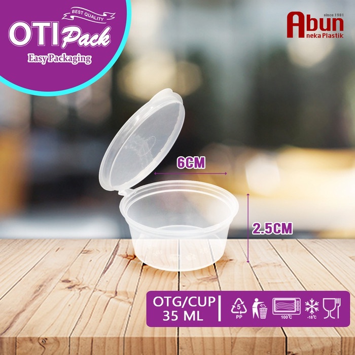 

SAUS-DRESSING- SAUCE CUP 35ML TUTUP SAMBUNG OTI (OTG35) ISI 50PCS -SAUS-DRESSING.