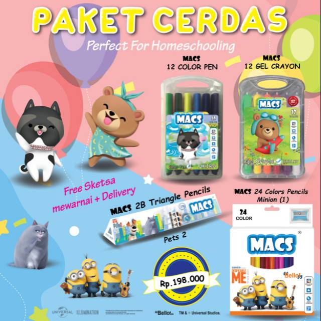 

Paket cerdas macs color pencil