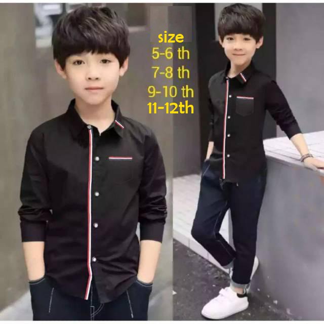 KEMEJA FINE KIDS// Kemeja anak Laki Laki / Kemeja Anak Pria / Kemeja Fashion Anak / BDG_STYLE (COD)