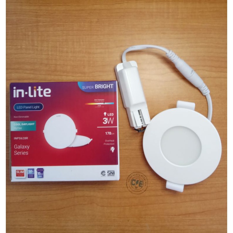 Lampu Inlite LED Panel Light INPS628R 3 watt putih