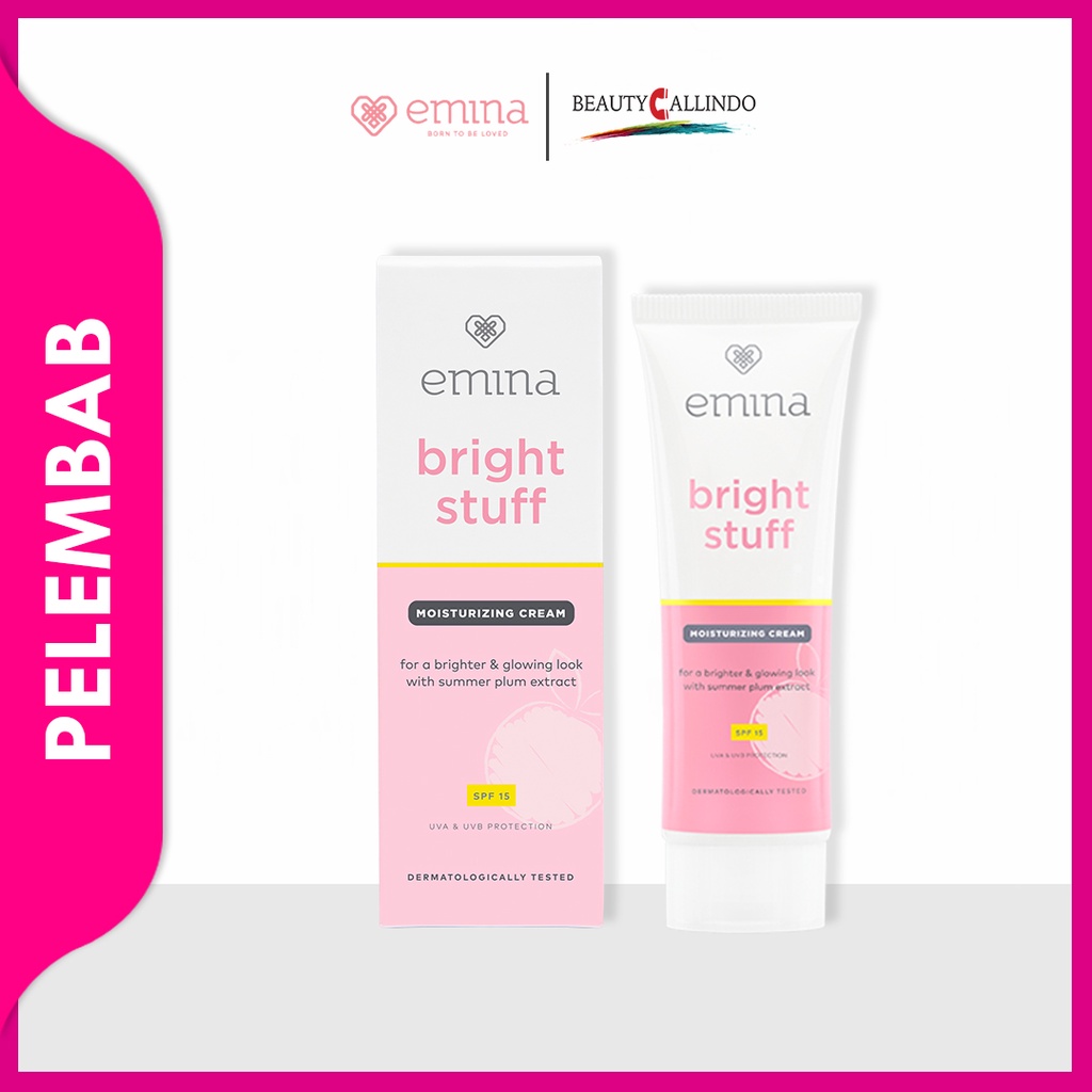 Emina Bright Stuff Moisturizing Cream SPF 15 - Pelembab Wajah