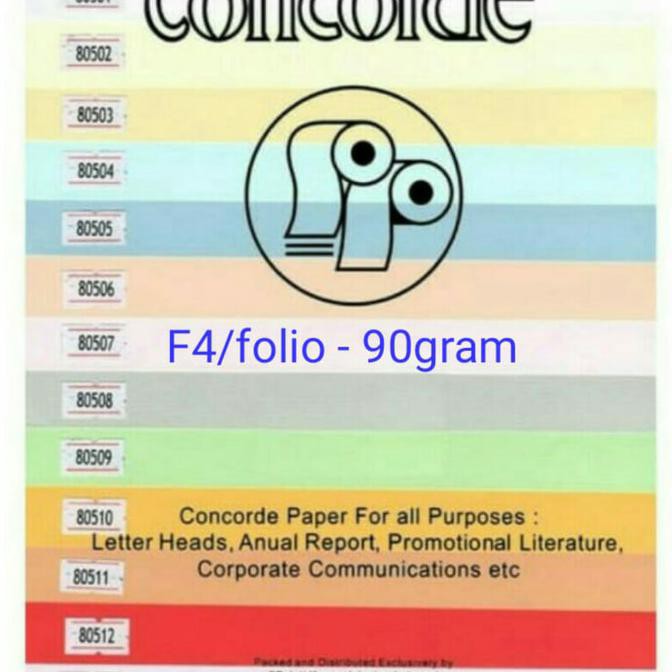 

Kertas Concorde F4/90 gram ( isi 20 lembar/pak )