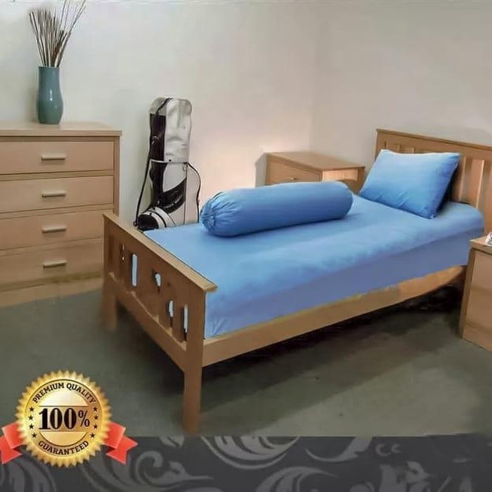 PNN950 Sprei Polos Biru KAHATEX 200x100x30