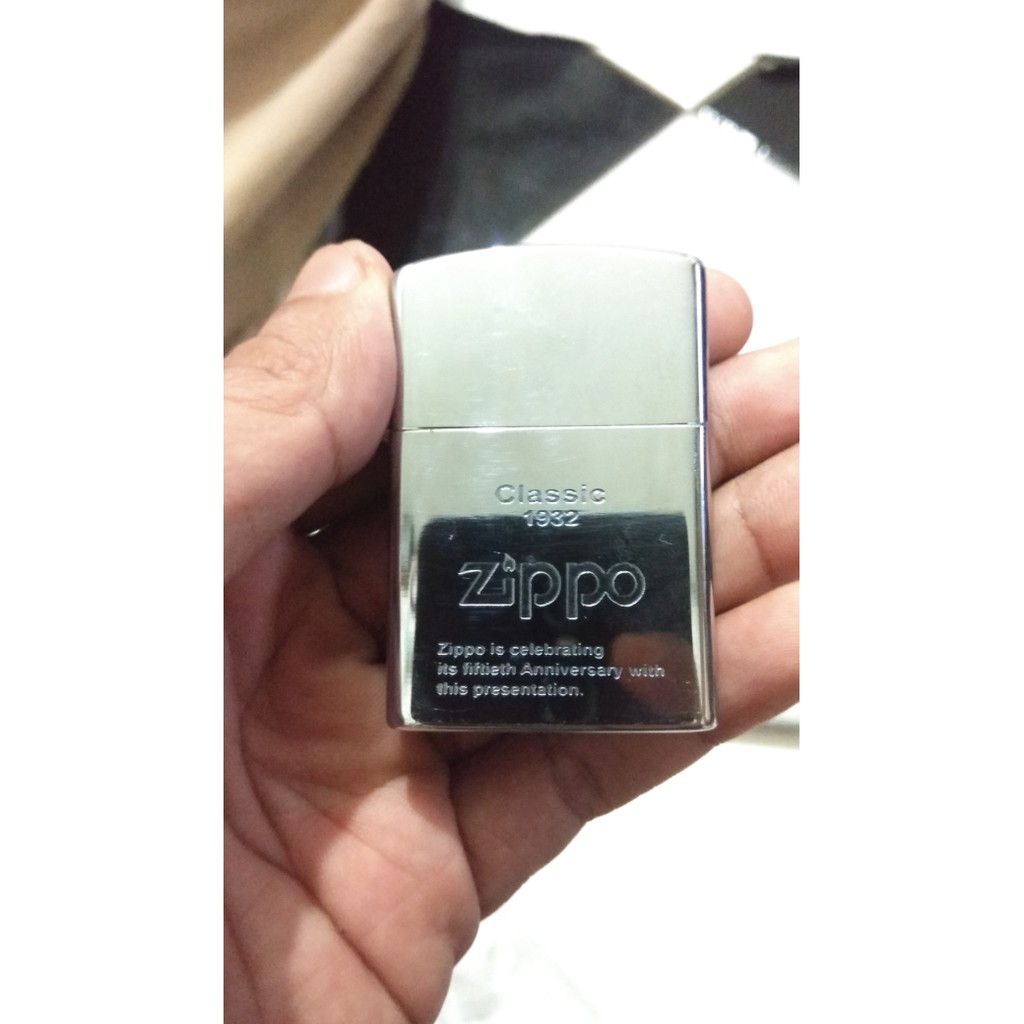 Keren - Zippo Silver dan Gold Berdenting 2x - Lighter - Korek Api - Ma