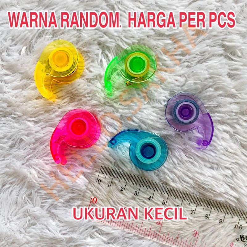 MAINAN SOLASI WARNA WARNI ADA TEMPATNYA SEPERTI DISPENSER SELOTIP ISOLASI MURAH MERIAH MINI KECIL MO