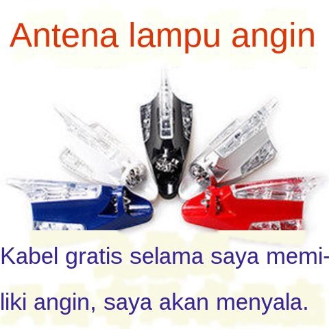 Antena Model Sirip Hiu Dengan Lampu  Led Untuk Dekorasi  