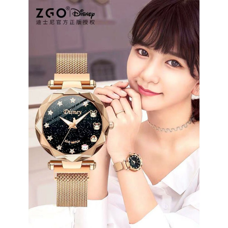 Jam tangan wanita hongkong Zgo x Disney tsumtsum watchh