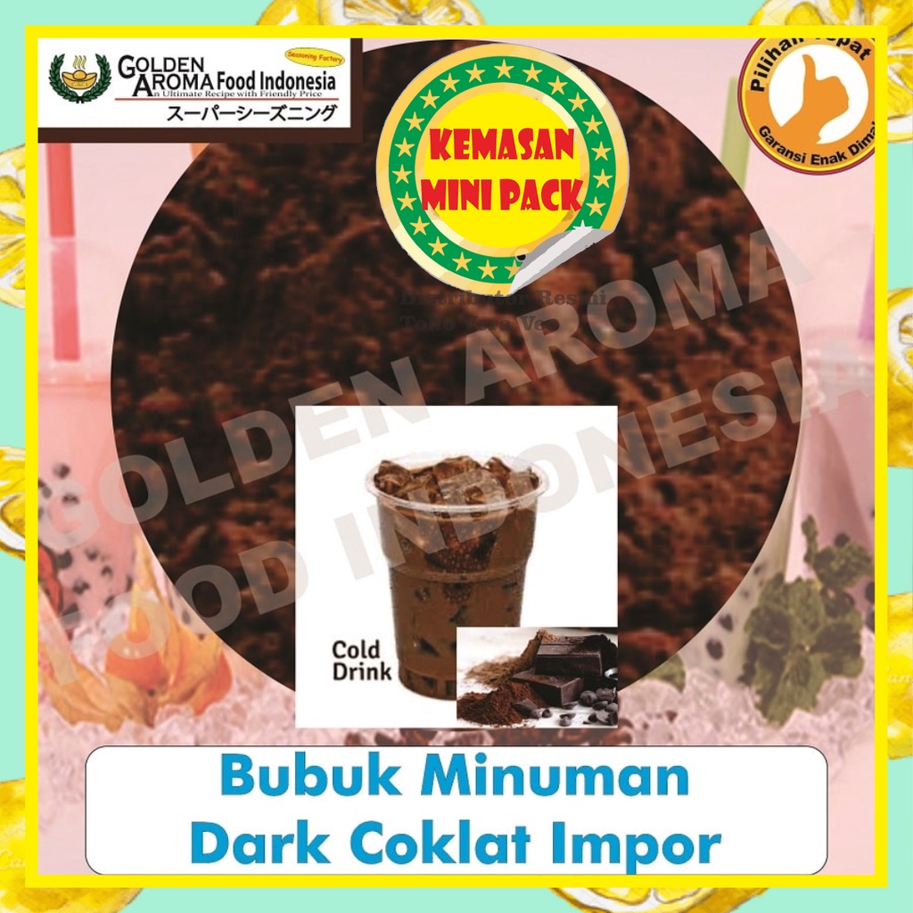 

Bubuk Minuman Rasa Dark Coklat Impor 50Gr Minuman Powder Dark Coklat Impor Bisa Kiloan Drinking Powder Kekinian Boba Aneka Instan Murah Enak Terbaik Halal Premium Distributor