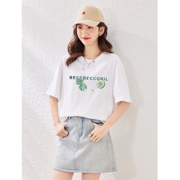 Kaos Pendek Katun / Kaos Atasan Wanita Import / Premium Young T-shirt Korean