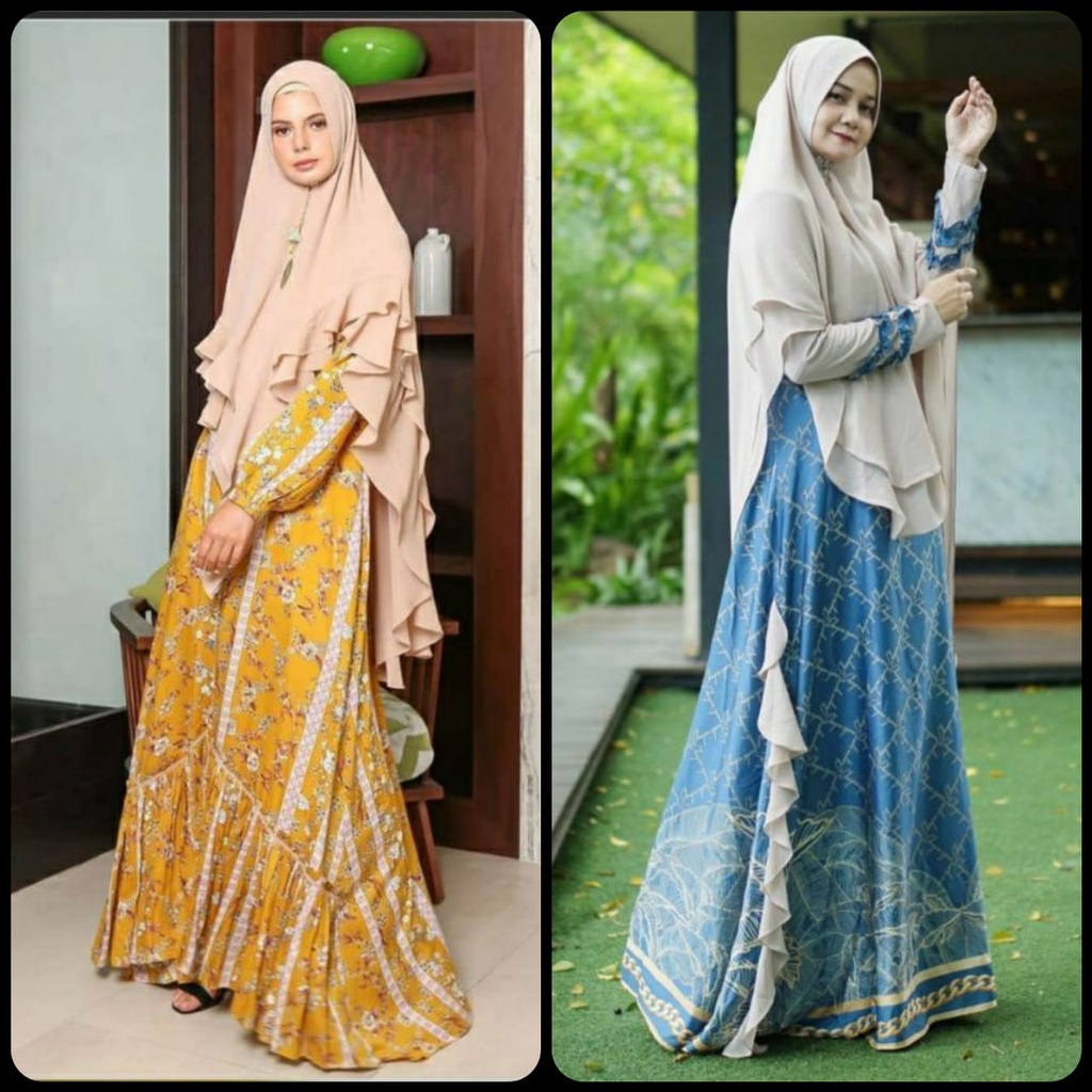 [CHAYRA SYAR'I] GAMIS SYARI / DRESS SET ORIGINAL "AGATHA / JASMINE HOME DRESS " By CR Tika Ramlan