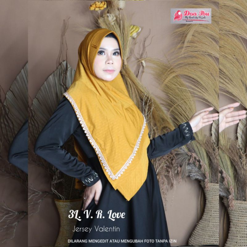Kerudung Do'i 3L Vl renda Ori Doa Ibu