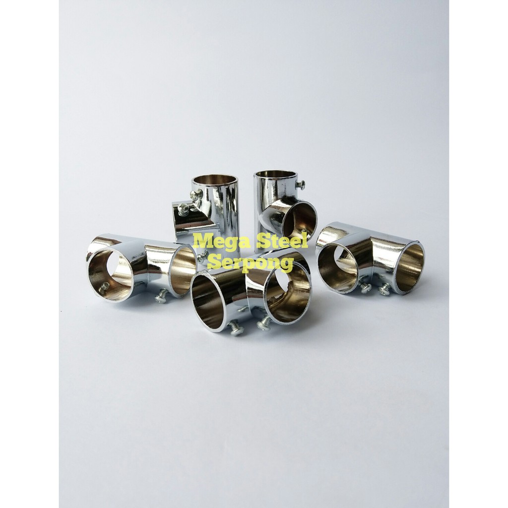 Bracket braket Pipa Cabang 3 T Stainless 3/4 Inch 19 mm