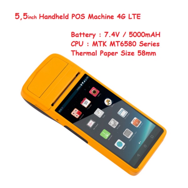 Dijual Mesin Kasir Android Pos Smartcom 4G support NFC Barcode Scanner Diskon