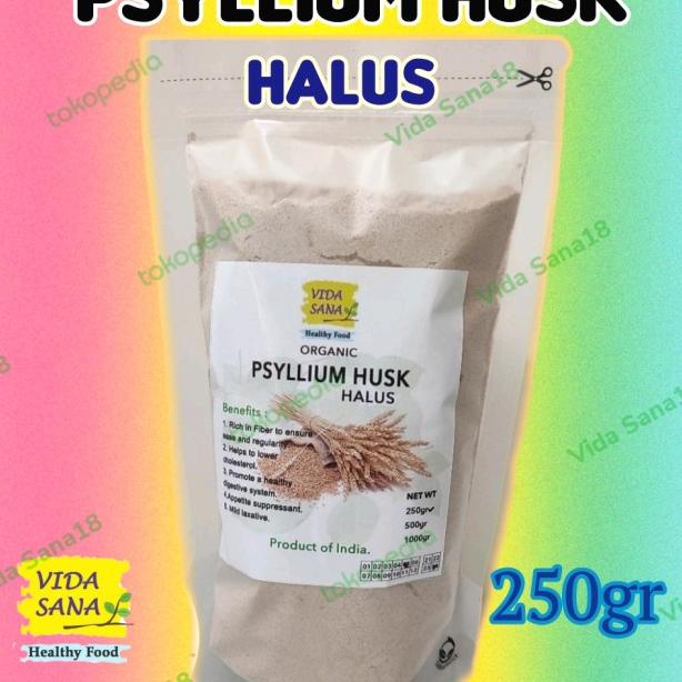 

PSYLLIUM HUSK 98% PURE - HALUS 250GR
