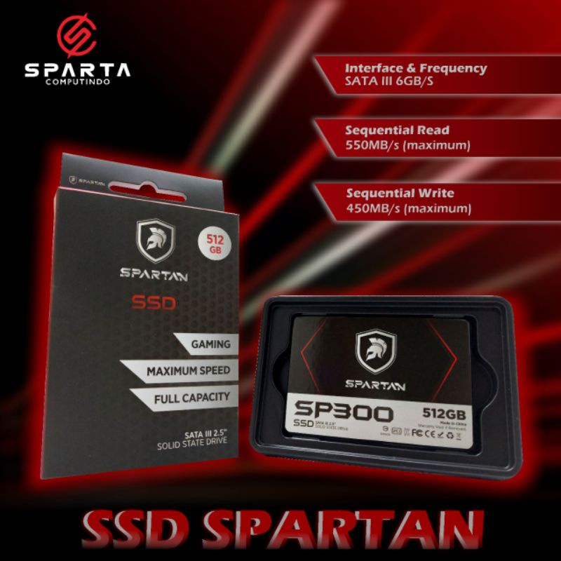 Ssd 512Gb Spartan New Sata III 2.5In Termurah Bergaransi