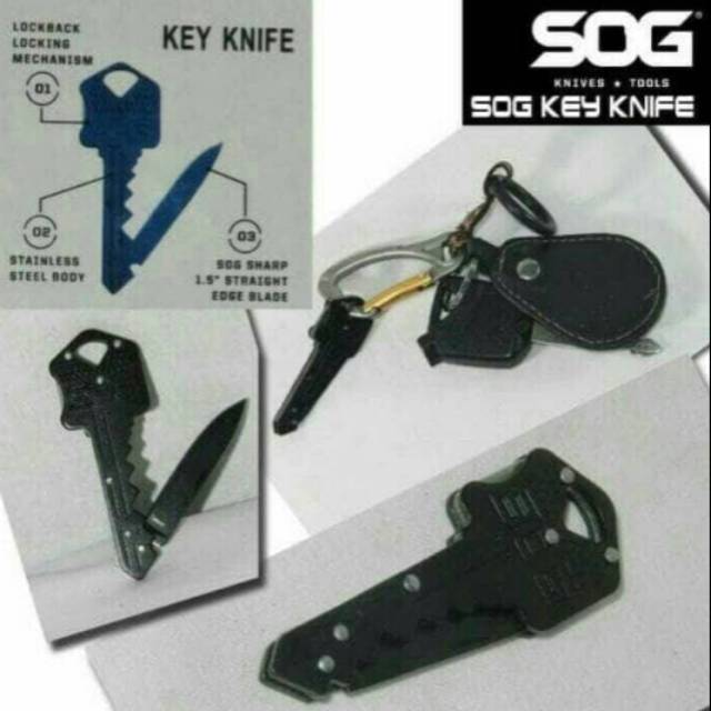 PISAU MINI SOG KEY KNIFE SURVIVAL