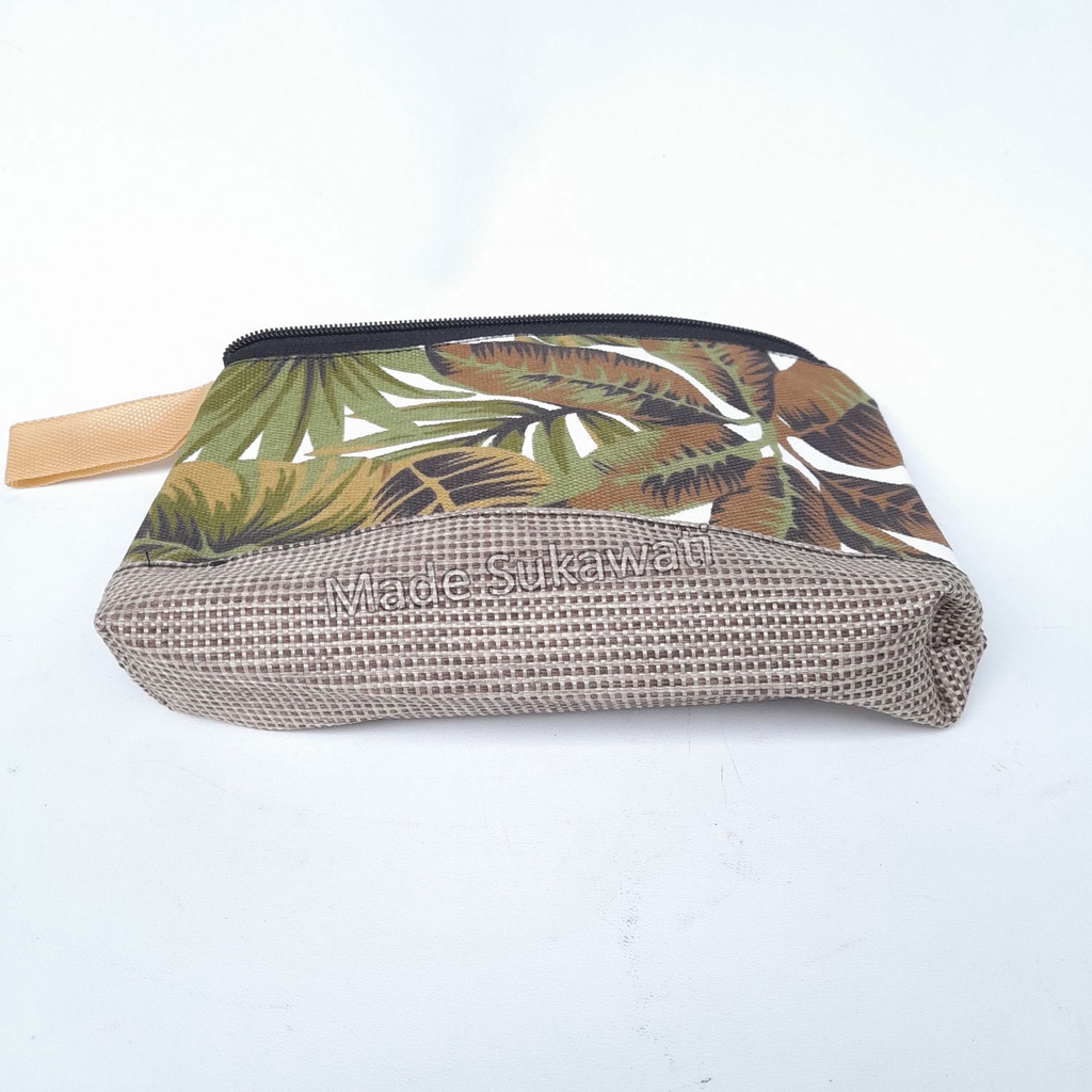 Dompet tangan denim Bali Motif cantik