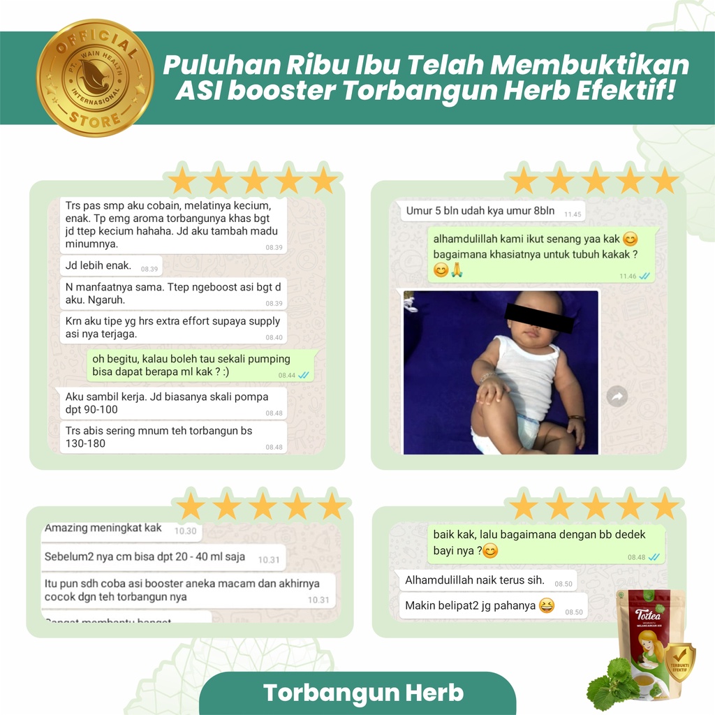 PAKET HEMAT TORTEA 3 pcs TEH CELUP TORBANGUN TEH PELANCAR ASI BOOSTER FREE MADU