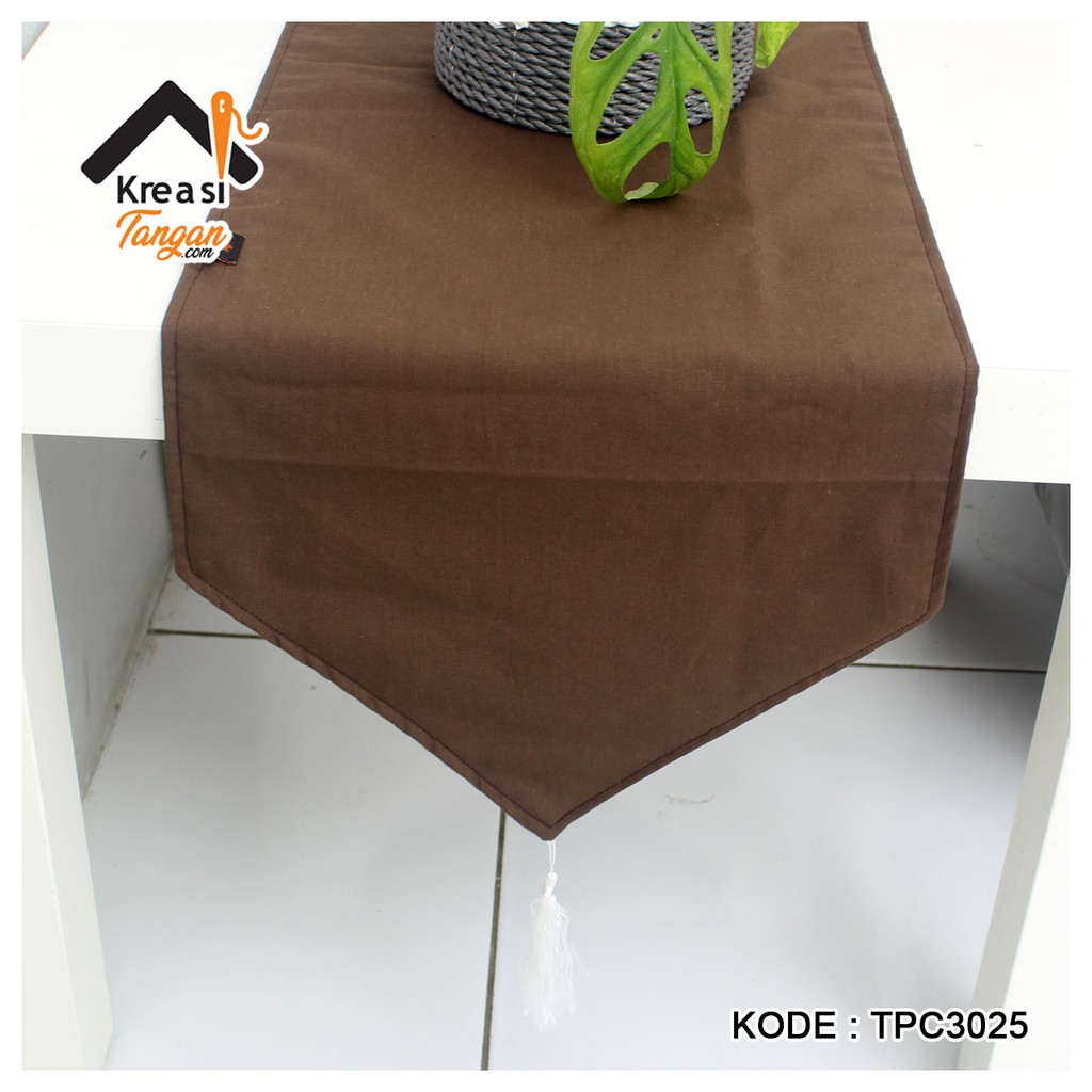 Taplak Meja / Table Runner POLOS Ukuran 105x30 &amp; 150x35 (TPC3025)