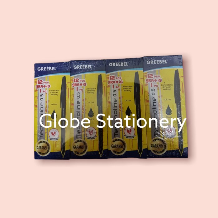 

Bergaransi Pen Greebel Technoline 0.5 Hitam / Biru / Merah Per Lusin Murah