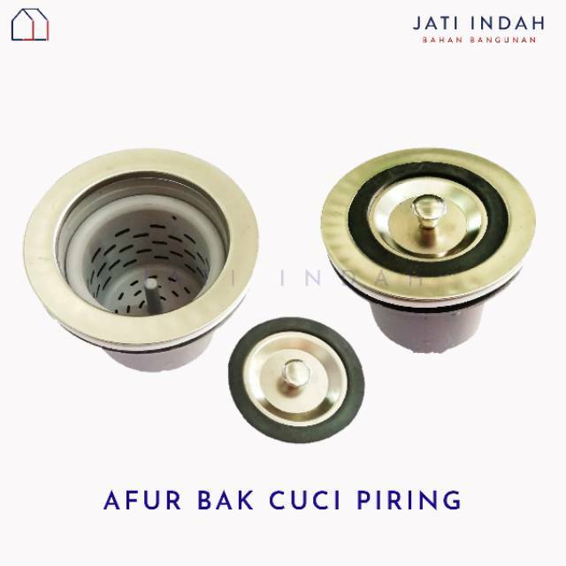 CLASSIC AFUR STAINLESS SINK PVC BAK CUCI PIRING DAPUR / AVUR WASBAK