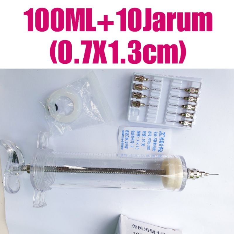 Alat suntik sapi suntikan besar 100ml spuit alat suntikan hewan kerbau lembu kambing  domba 7G  9G 1