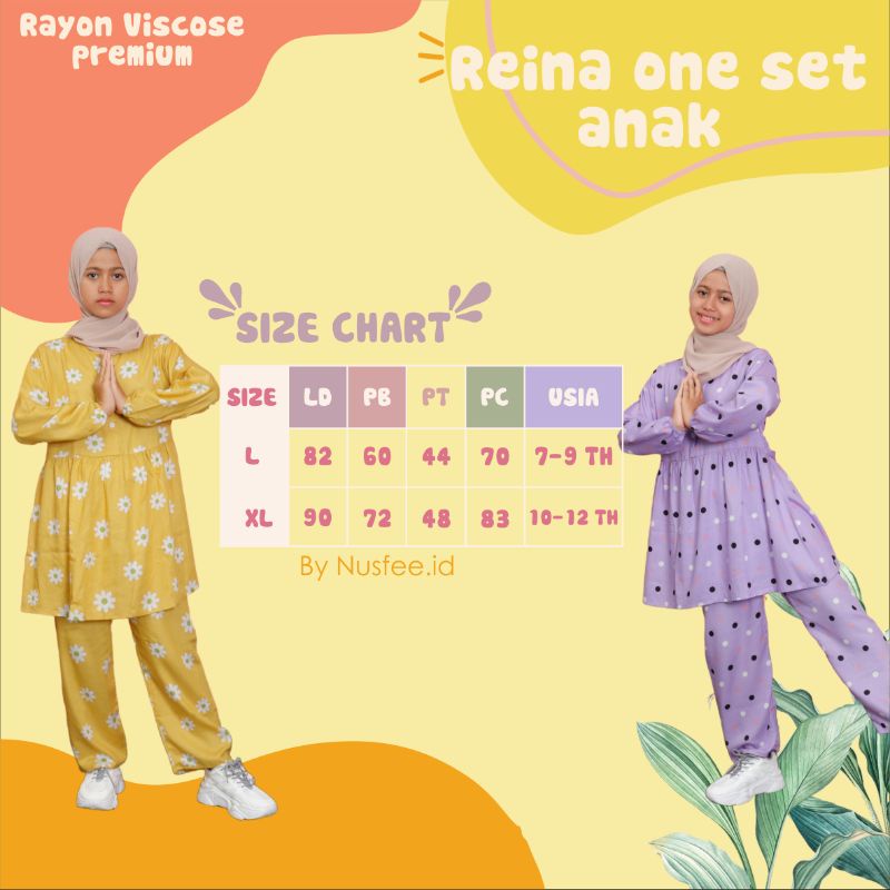 BAJU SETELAN RAYON ANAK PEREMPUAN TERBARU 2023 / SETELAN MUSLIM ANAK PEREMPUAN / ONE SET RAYON ANAK 12 TAHUN / SET TUNIK ANAK