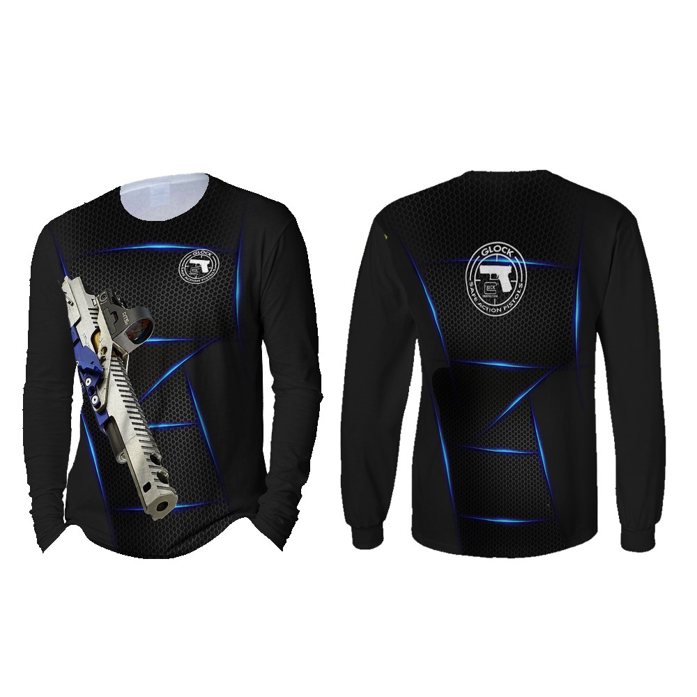 BA - Kaos Glock Lengan Panjang | Kaos Glock Pria | Kaos Glock Original