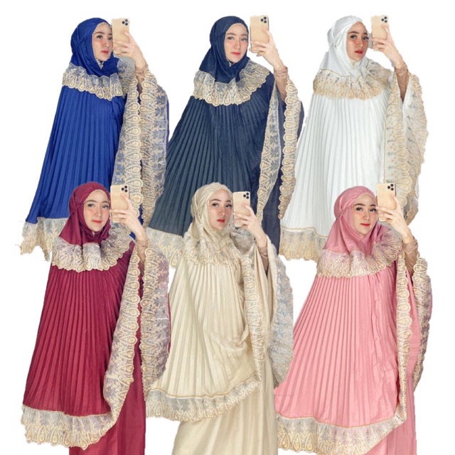 MUKENA PLISKET | MUKENA BORDIR | MUKENA SERIES LEBARAN