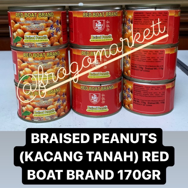 Braised Peanuts (Kacang Tanah) Red Boat Brand 170gr