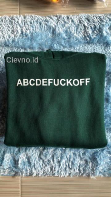 HOODIE ABCDEFUCKOFF SIZE M - XXXL