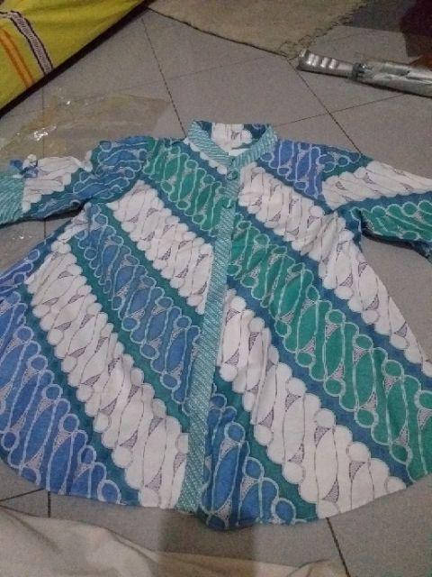 Atasan Batik Wanita Motif Tapak Kebo Pink Khas Baduy Banten - Merah Muda, Xxl Y58 Best Seller