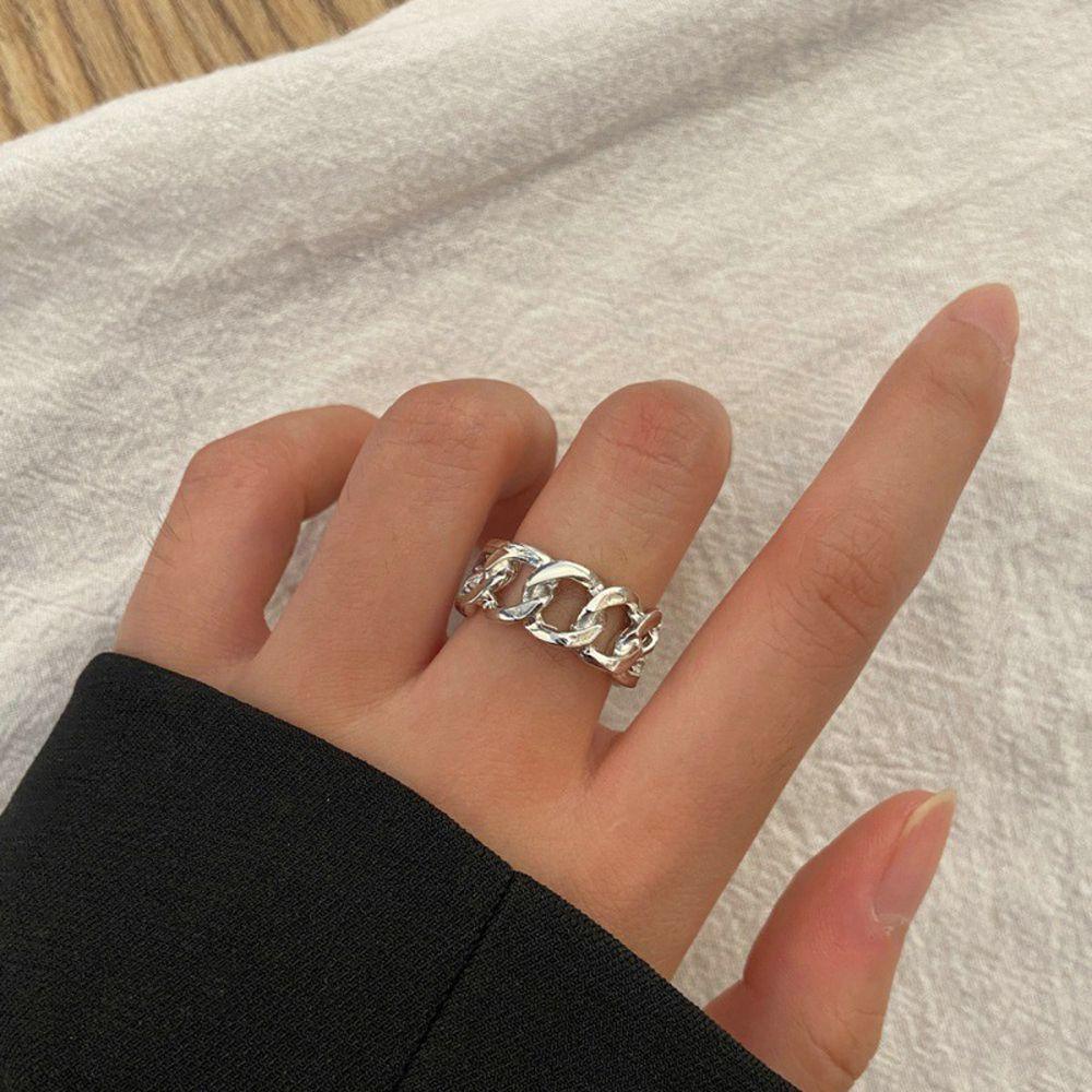 Mxbeauty Kupu-Kupu Cincin Set Fashion Lebar INS Jari Telunjuk Rings Perhiasan Hadiah Pesta Cincin Set Gadis Vintage Adjustable Terbuka Rings