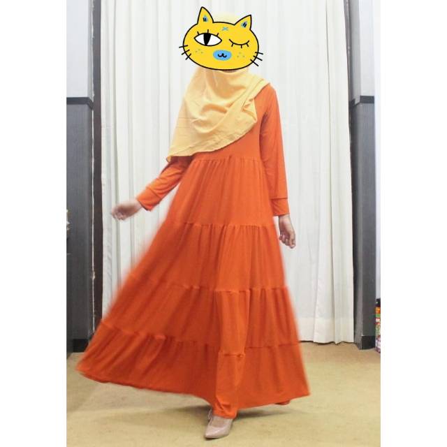 gamis susun / gamis jersey