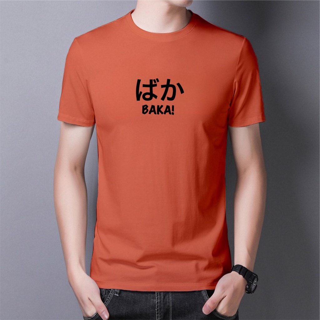 BAJU KAOS BAKA || KAOS DISTRO UNISEX || ATASAN LENGAN PENDEK TERLARIS || KAOS MOTIF SIMPLE