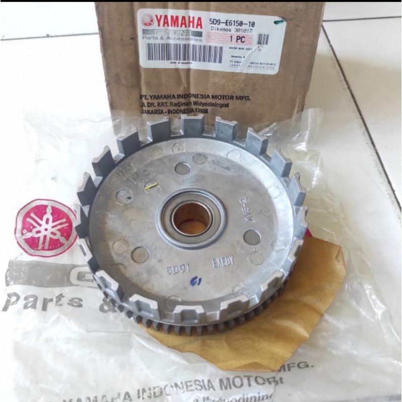 PRIMARY DRIVEN GEAR COMP 5D9-E6150-10 RUMAH ALUMUNIUM KAMPAS KOPLING YAMAHA VEGA ZR PART ORIGINAL YA