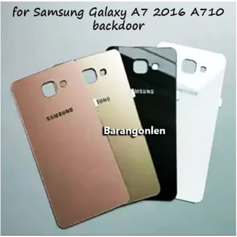 BACKDOOR TUTUP BATERAI SAMSUNG A710 A7 2016 ORIGINAL BAHAN KACA