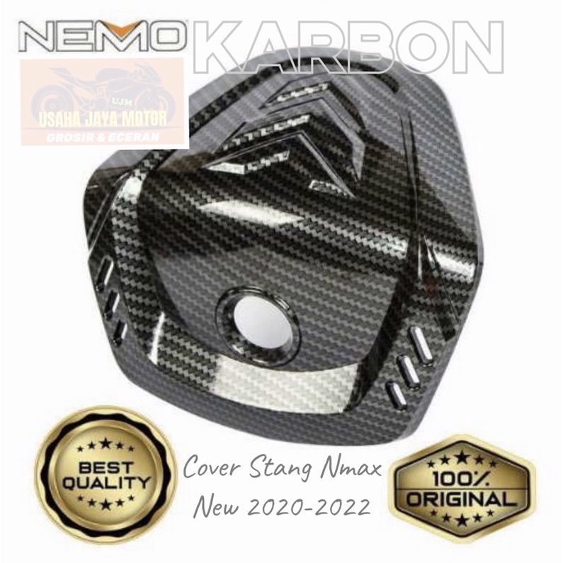 Cover Stang Nmax New 2020-2022 Karbon Cover Batok Nmax New Original Merk NEMO