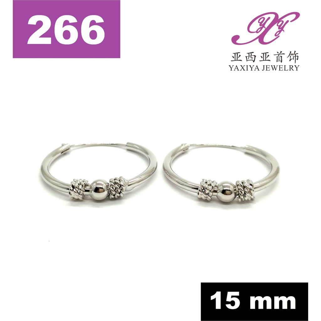 

Anting Gipsy Lapis Emas Putih Perhiasan Imitasi 18K Yaxiya Jewelry 266
