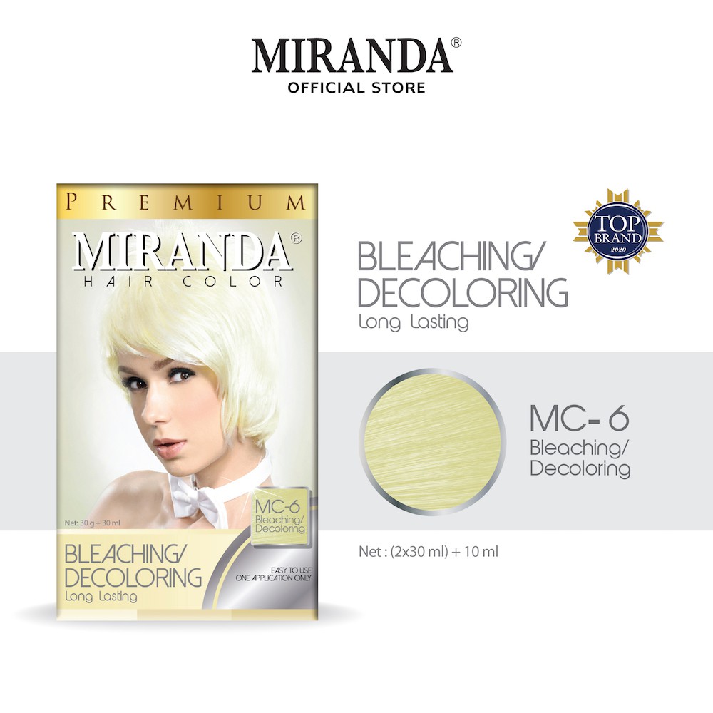  Miranda  Hair Color Cat Rambut  Permanen MC6 Bleaching  
