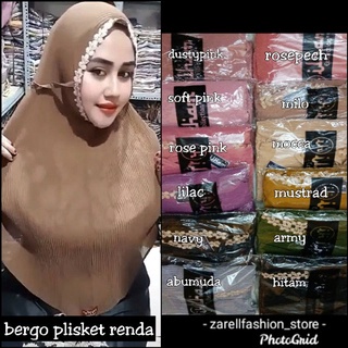 BERGO MARYAM PLISKET LIDI DIAMOND RENDA PREMIUM/BERGO MARYAM PLISKET RENDA TALI