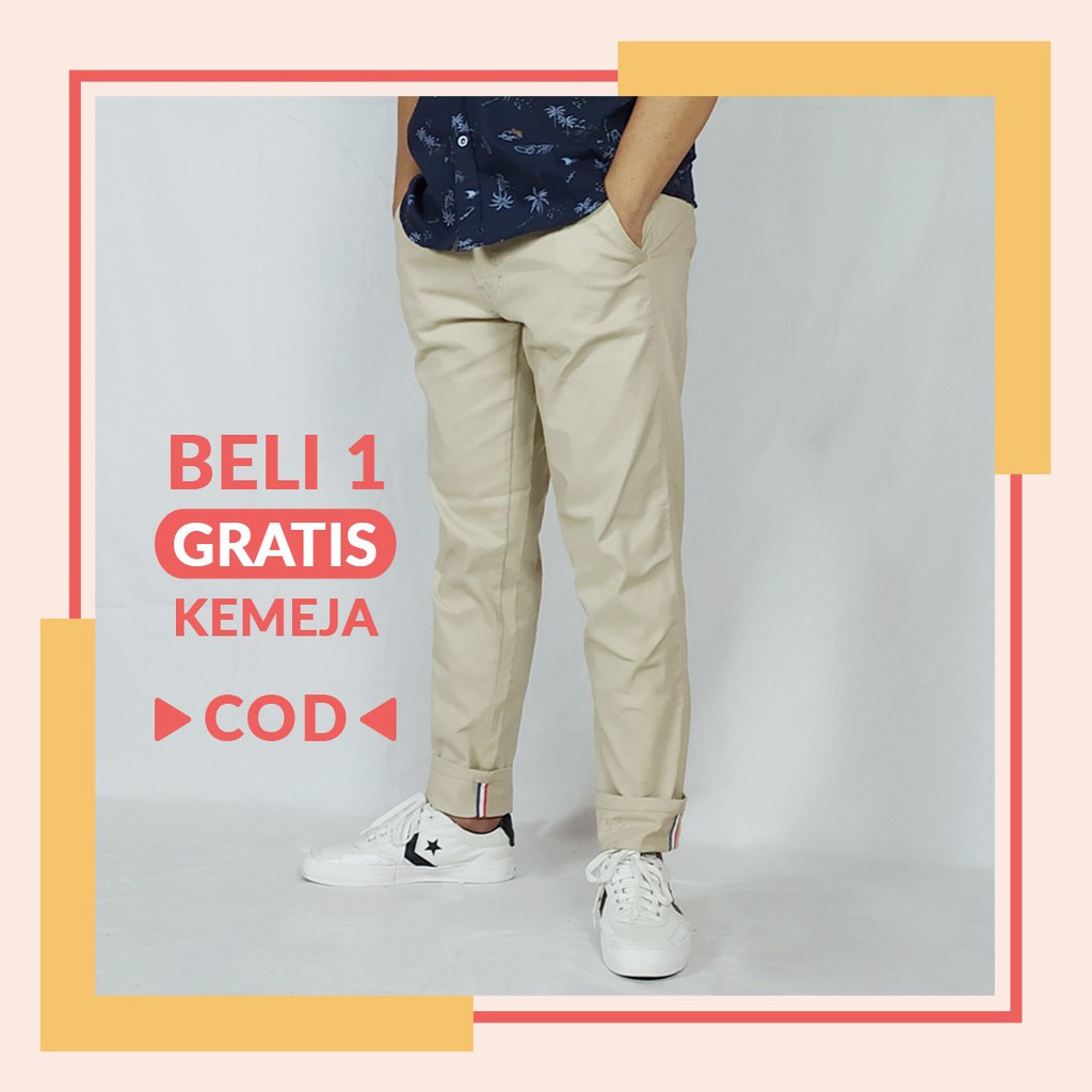 COD Celana  Chino  Super Premium Merek  Sam Lukem Beli 1 
