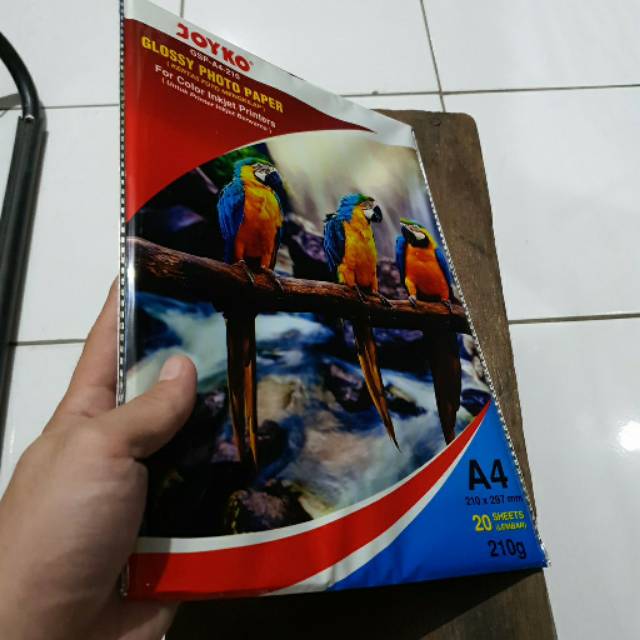 

glossy photo 210 Gram / foto paper / kertas foto Joyko A4 210 gsm