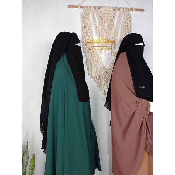 Niqab yaman flap 2layer / niqab yaman poni