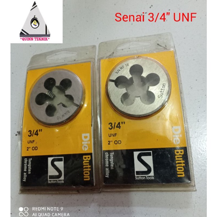 senai mata senai drat luar round dies 3/4unf