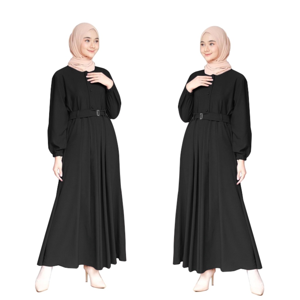 Gamis Hitam Remaja Simple Elegan Baju Model Gamis Dres Terbaru Remaja Busana Muslimah Remaja Perempu