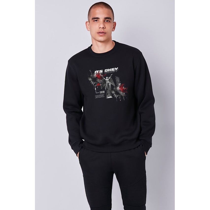 Best Seller - Sweater Sweatshirt pria dan wanita| pakaian pria switer distro| hoodie hitam surfing