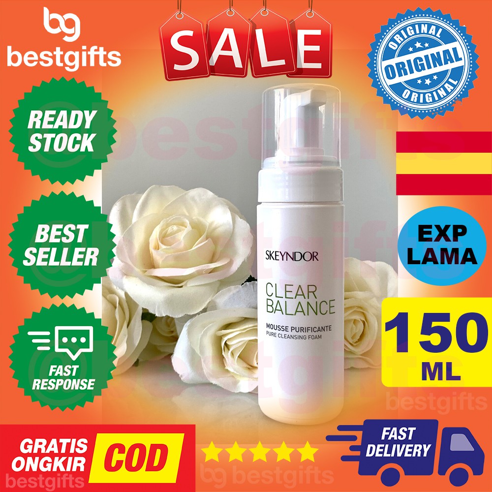 SKEYNDOR CLEAR BALANCE PURE CLEANSING FOAM BUSA PEMBERSIH KULIT WAJAH PORI PORI KOTOR JERAWAT 150 ML